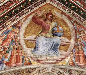 Cristo Juez religioso Fra Angelico Pinturas al óleo